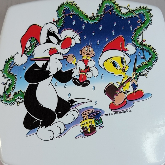 Warner Bros Vintage 1995 Selvester & Tweety Bird Collectible Sandwhich Lunch Box - Picture 6 of 16